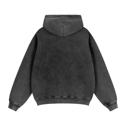 Zip-Through Boxy Fleece Hoodie