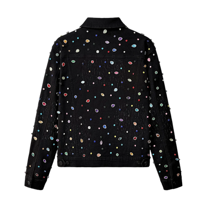 Rhinestone Covered Denim Jacket