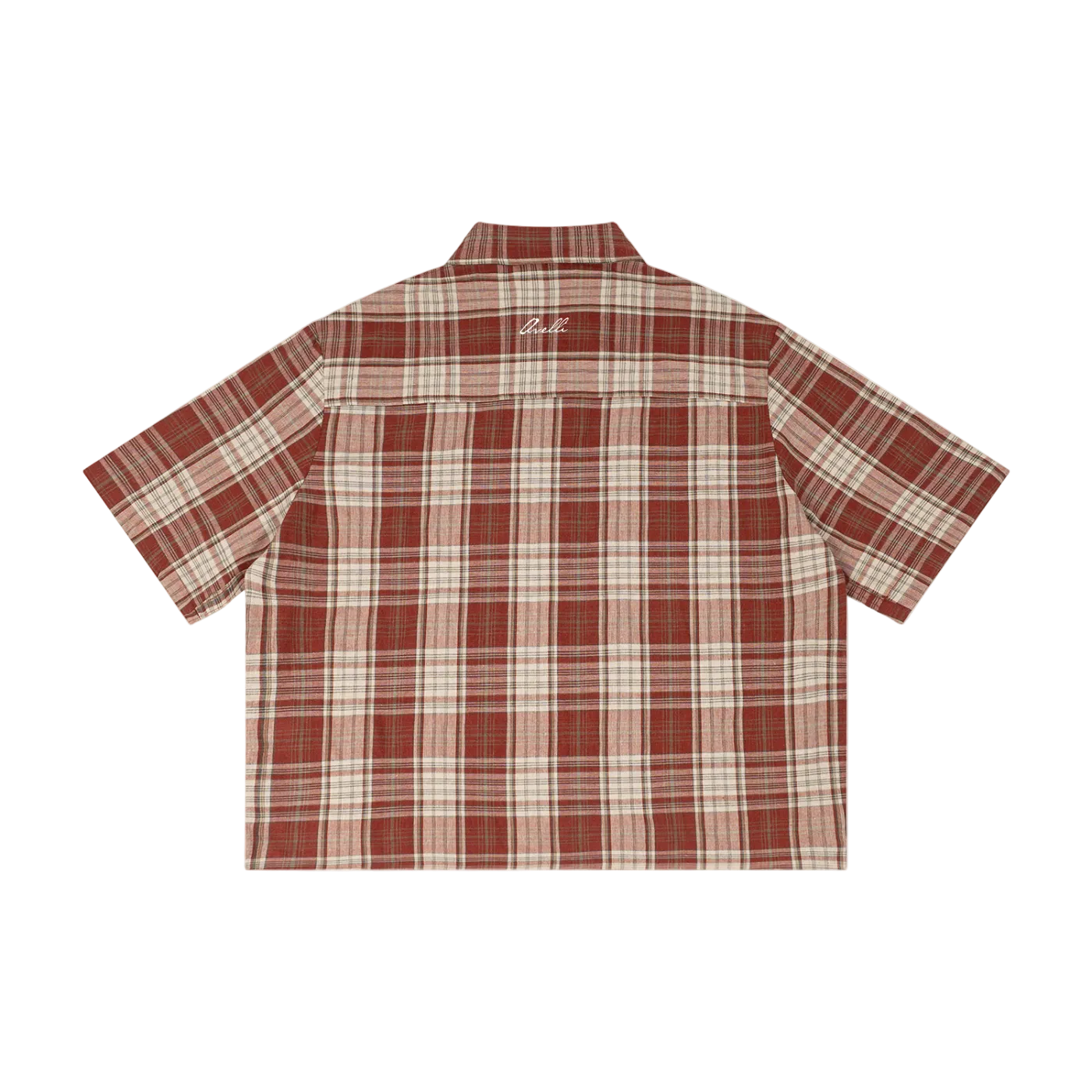 Unisex Plaid Boxy Short Sleeve Shirt