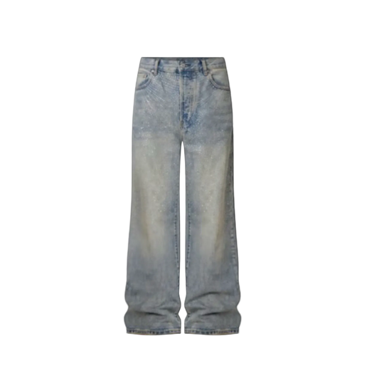 Baggy Rhinestone Jeans
