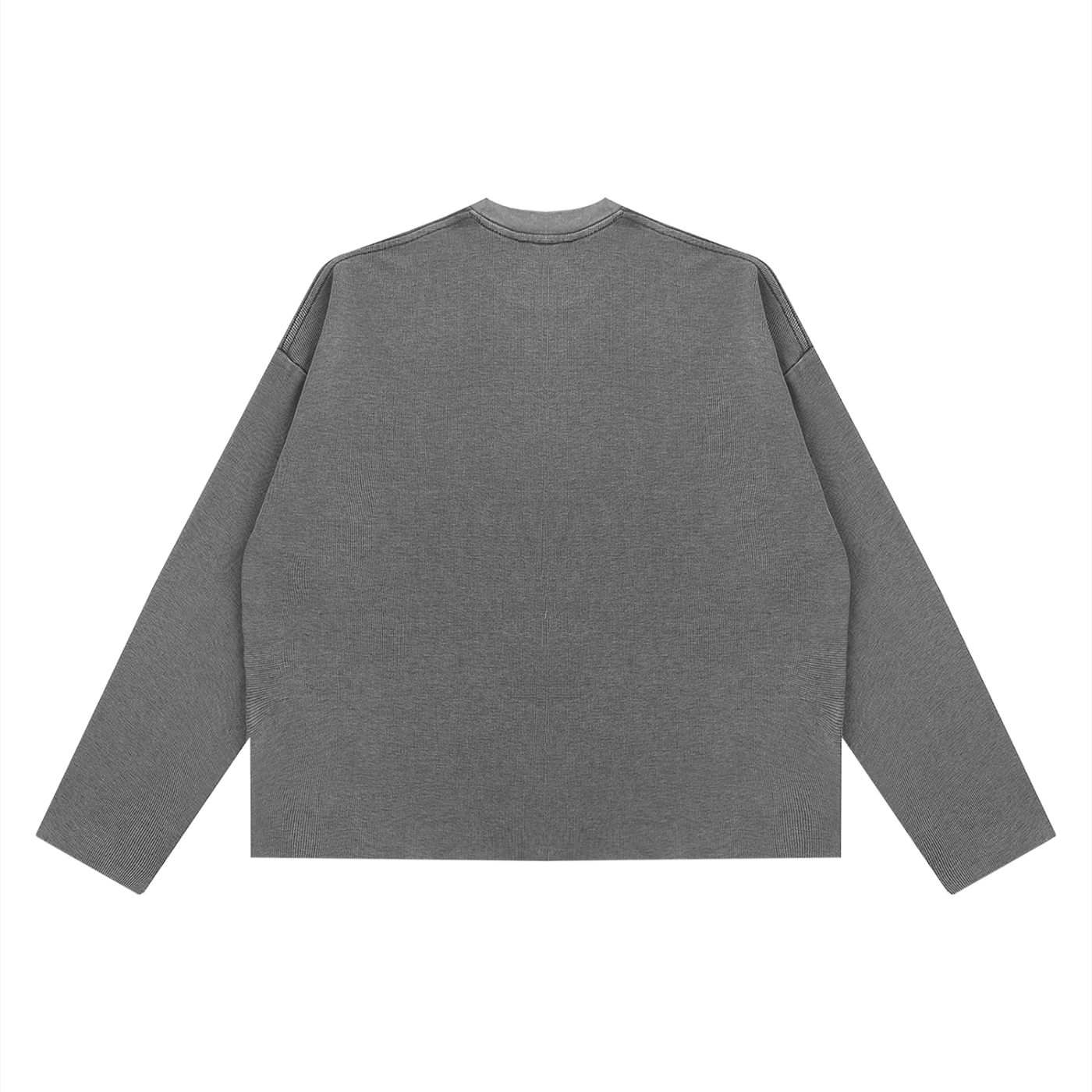 Ovelli Vintage Wash Boxy  Waffle Raw Edge T-Shirt