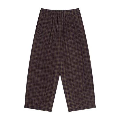 OV Plaid Wide Leg Pants