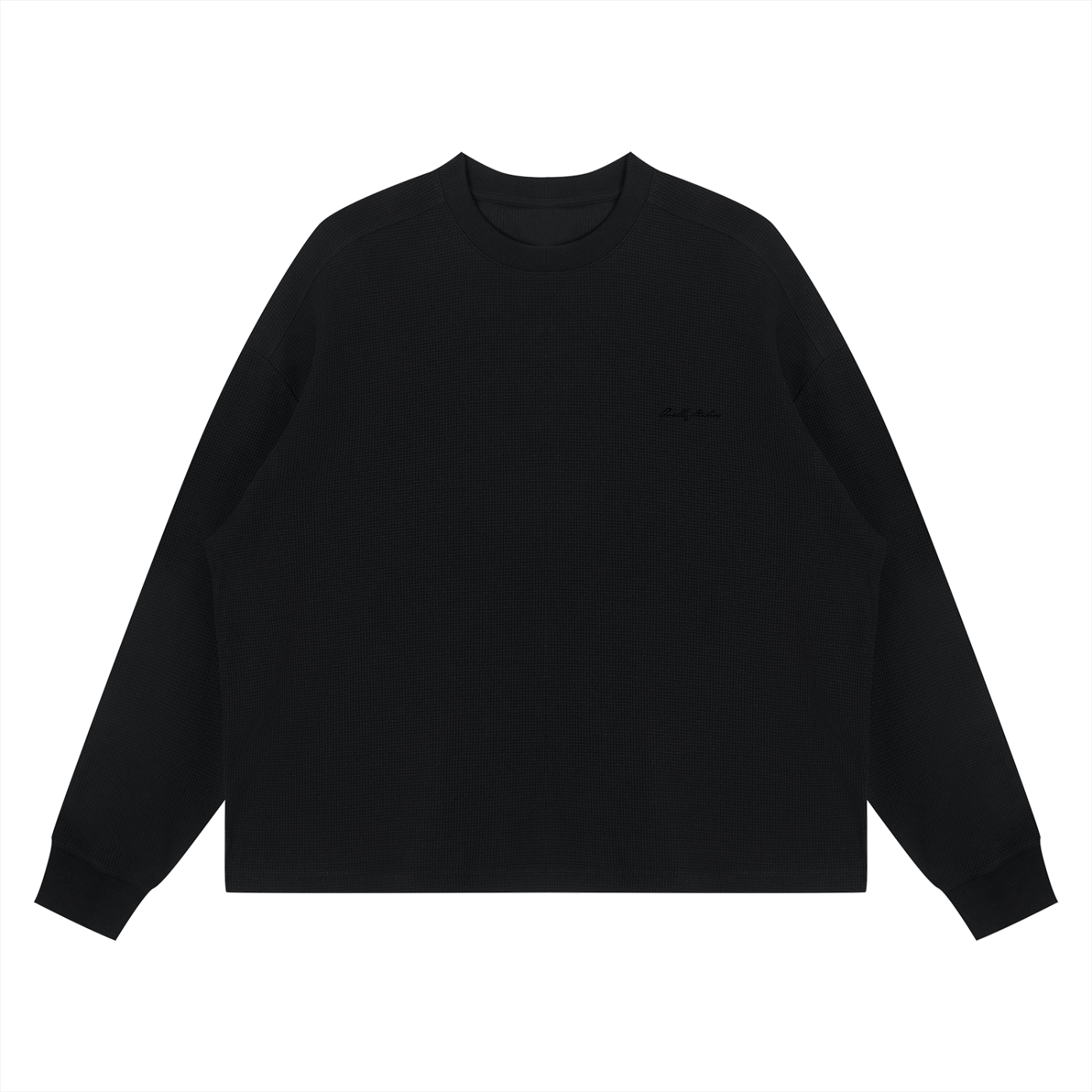 Waffle Boxy Long Sleeve T-Shirt