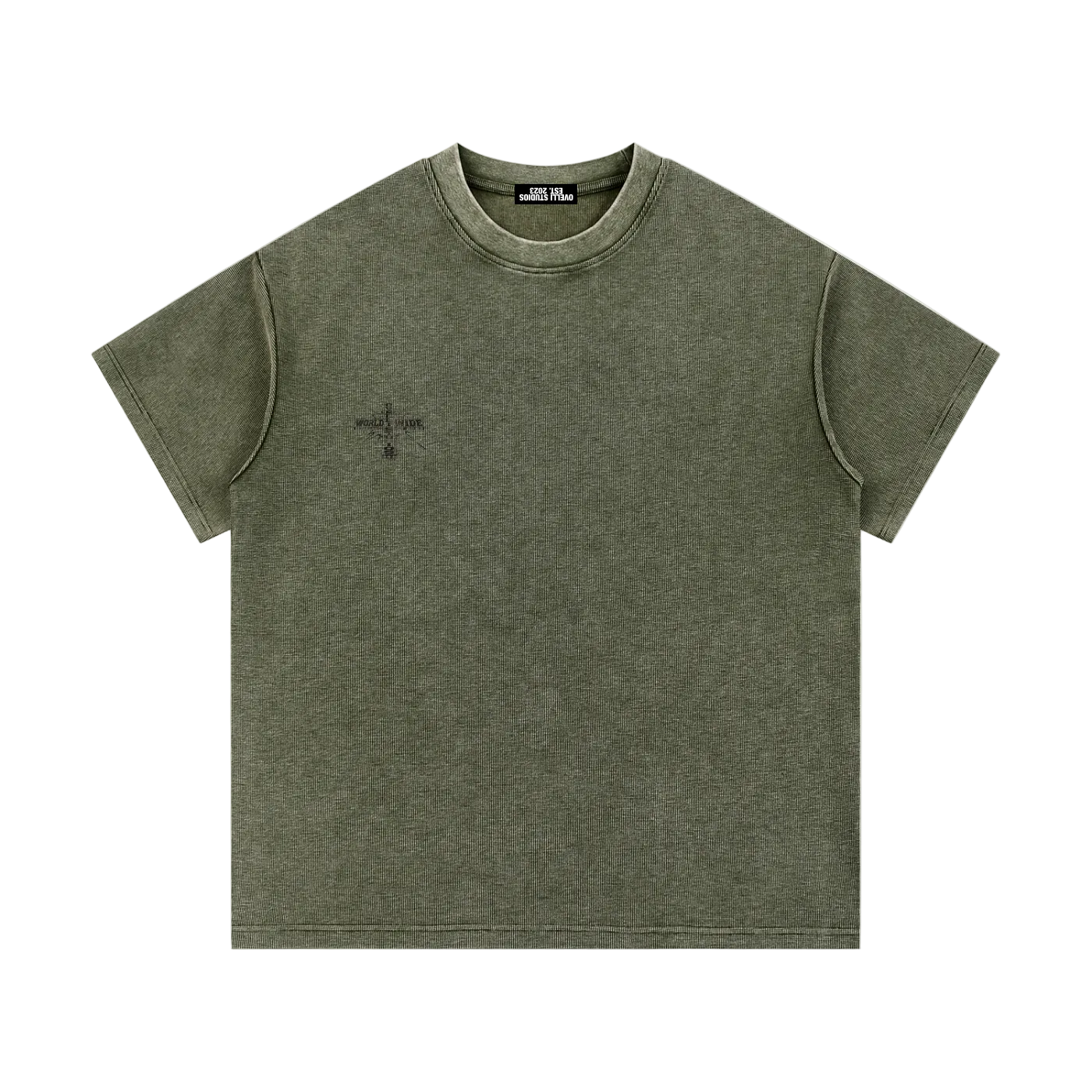 OV Worldwide Waffle Knit Tee