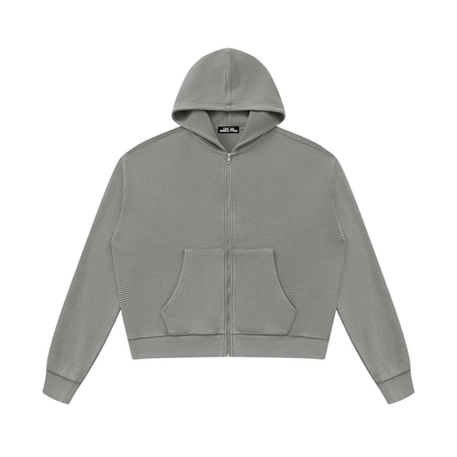 OV Mineral Wash Boxy Waffle Hoodie