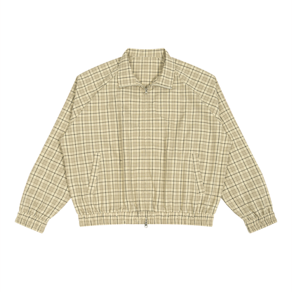 OV Plaid Full-Zip Track Jacket