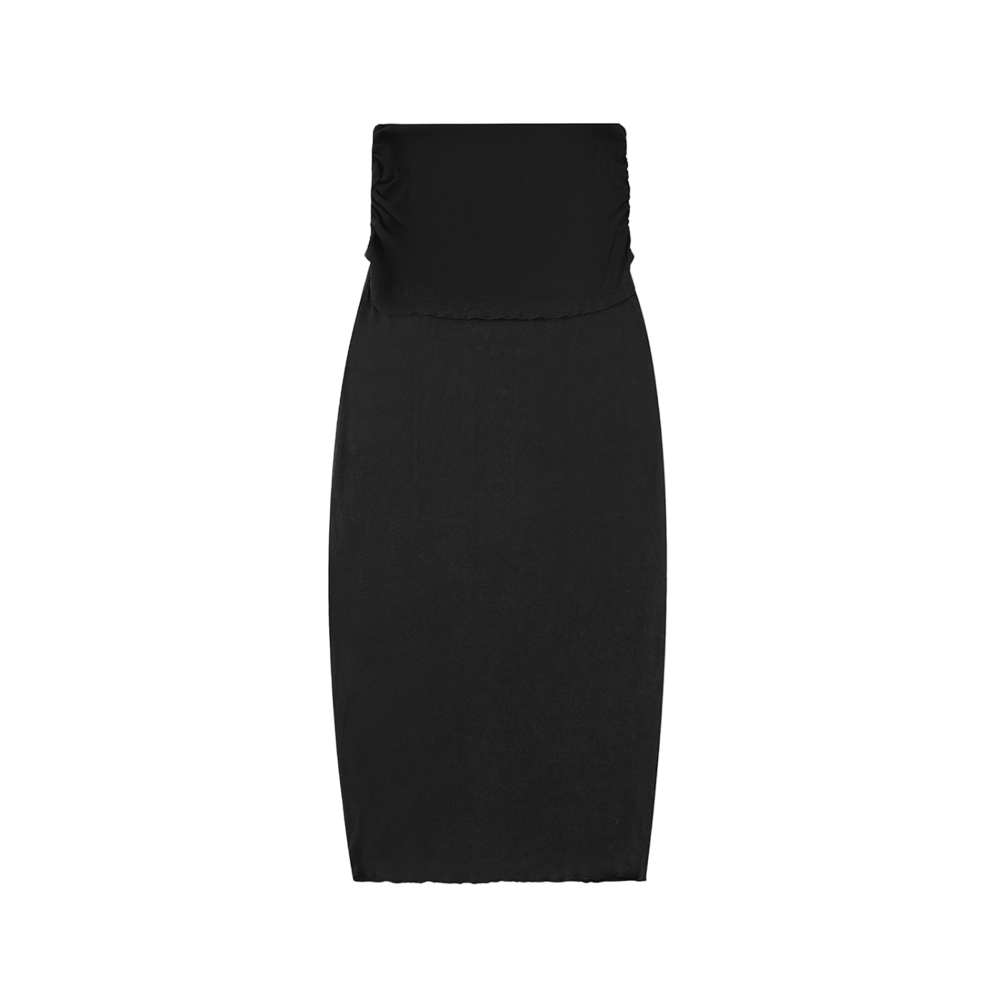 Dyed Washed Straight Hip-Hugging Slim Maxi Skirt