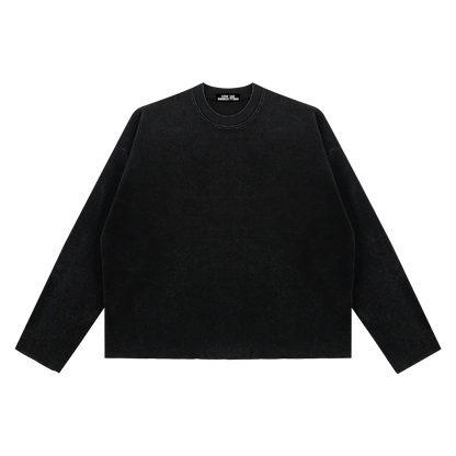 Ovelli Vintage Wash Boxy  Waffle Raw Edge T-Shirt