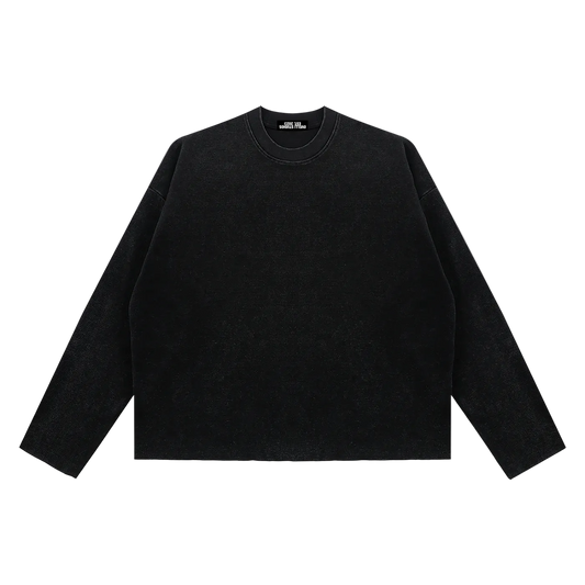 Ovelli Vintage Wash Boxy  Waffle Raw Edge T-Shirt