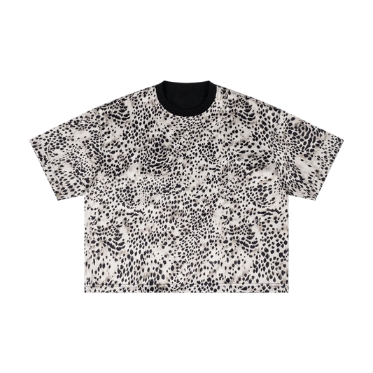 Leopard Print Boxy T-Shirt