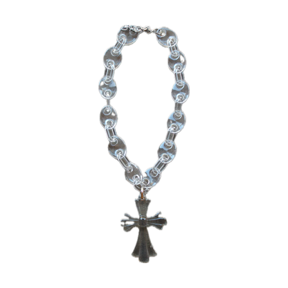 Clear Cross Necklace
