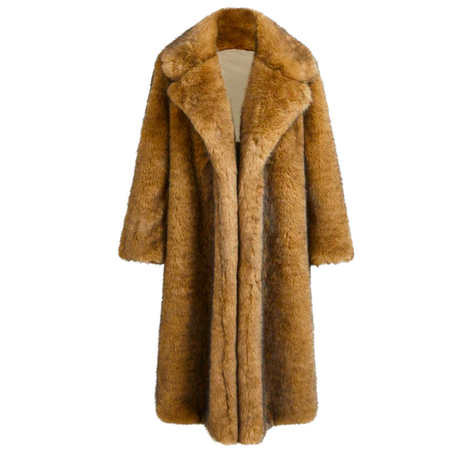 Faux Fox Fur Coat