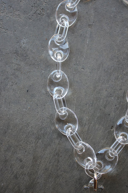 Clear Cross Necklace