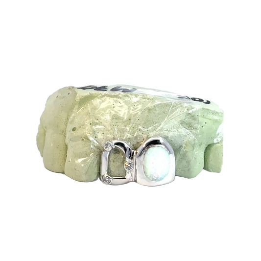 Open-face Opal Dubcap w/ SI Diamonds