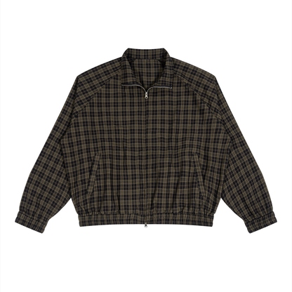 OV Plaid Full-Zip Track Jacket