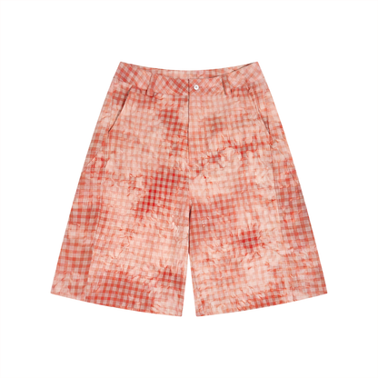 OV Vintage Wash Plaid Shorts