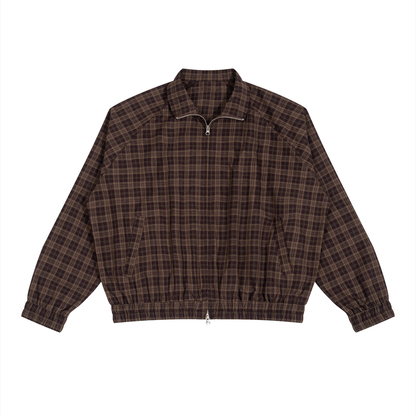 OV Plaid Full-Zip Track Jacket