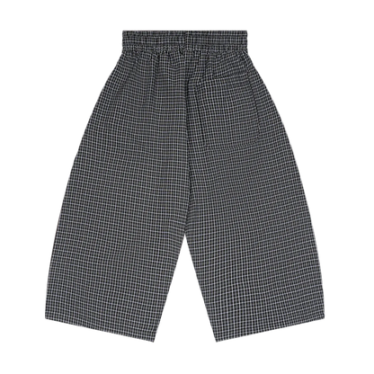 Plaid Loose Capri Shorts