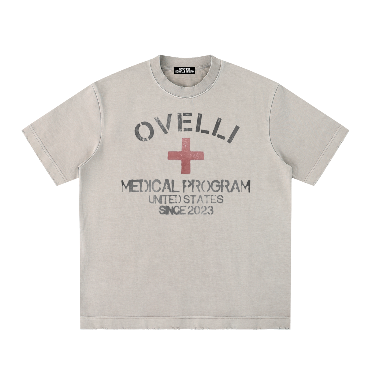 Heavyweight Vintage Washed Frayed T-Shirt