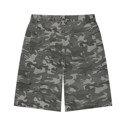 OV Wide Leg Camo Shorts