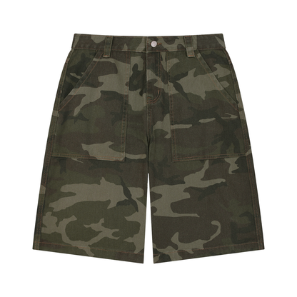 OV Wide Leg Camo Shorts