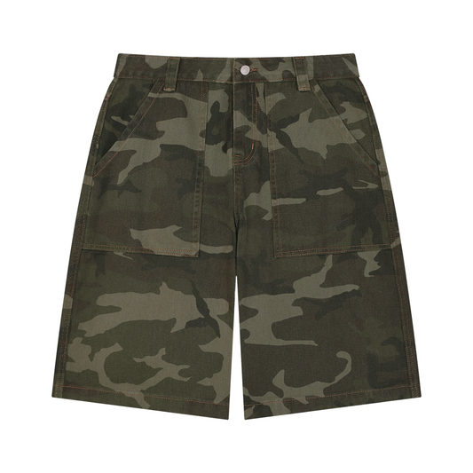 OV Wide Leg Camo Shorts