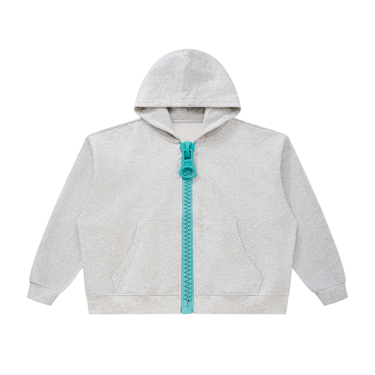 OV Oversized Chunky-Zip Boxy Hoodie