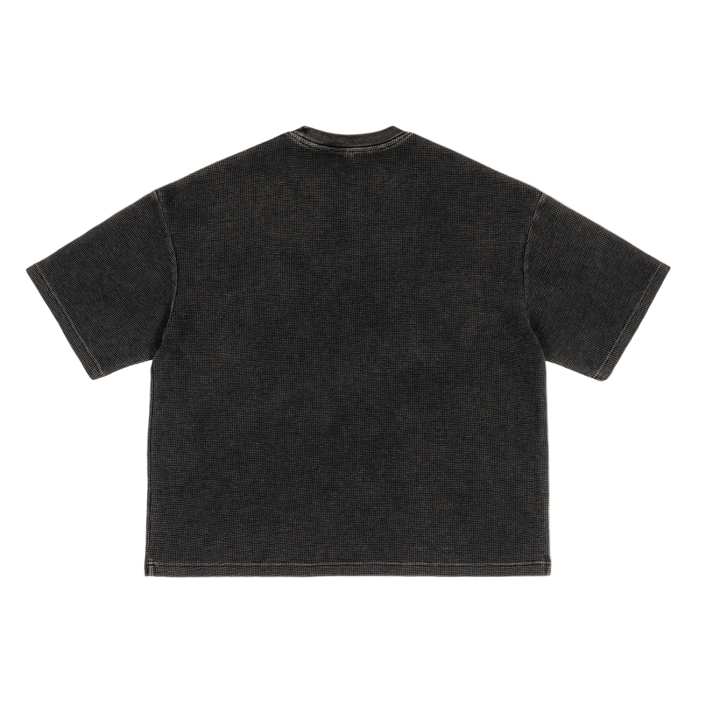 Textured Waffle Washed Boxy T-Shirt