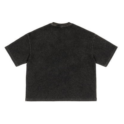 Textured Waffle Washed Boxy T-Shirt