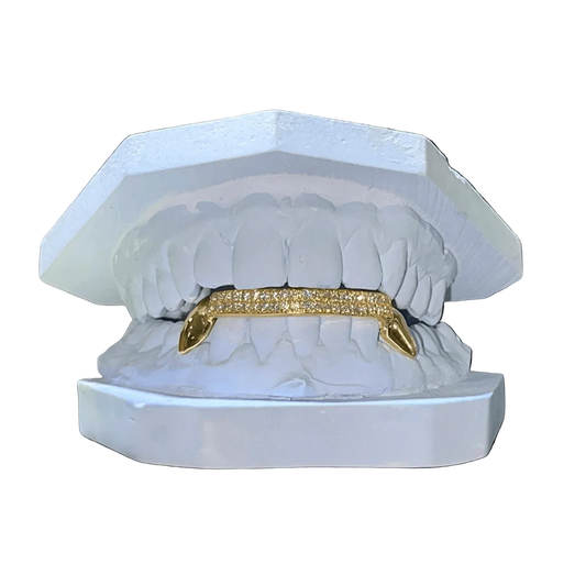 Two Row Diamond Grillz