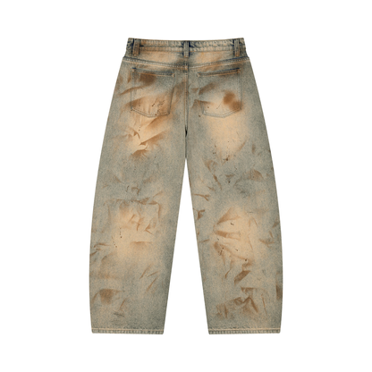 OV Vintage Wash Barrel Leg Jeans