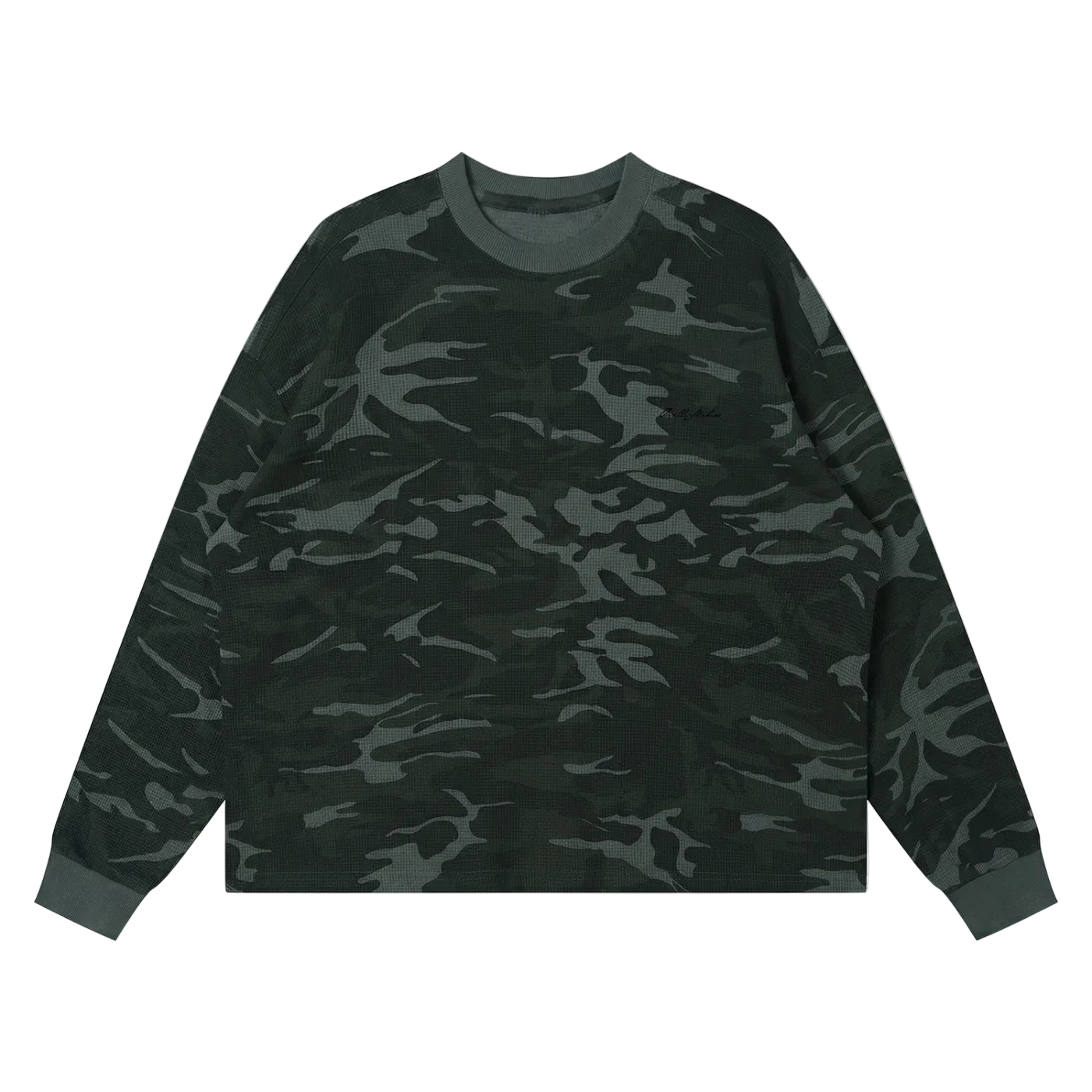 Waffle Boxy Long Sleeve T-Shirt