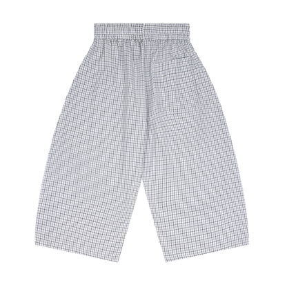 Plaid Loose Capri Shorts