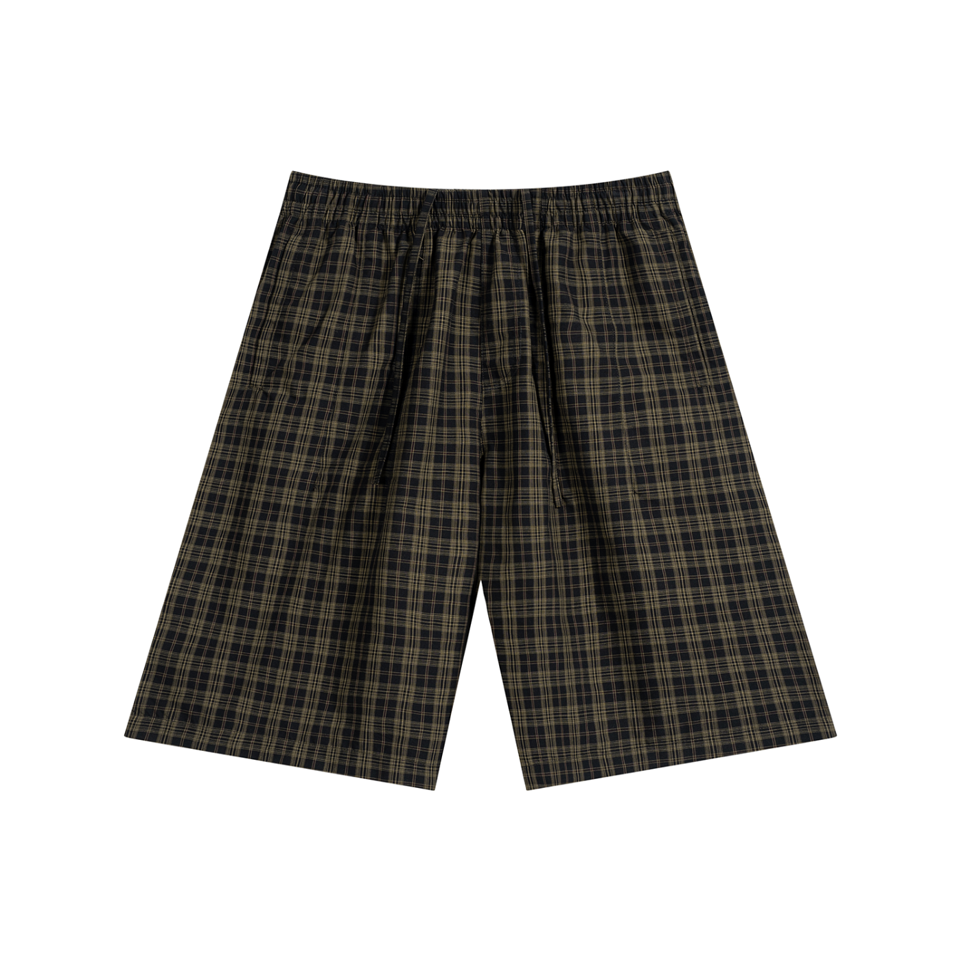 OV Plaid Wide Leg Shorts
