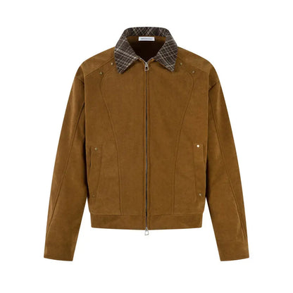 OV Plaid Collar Jacket